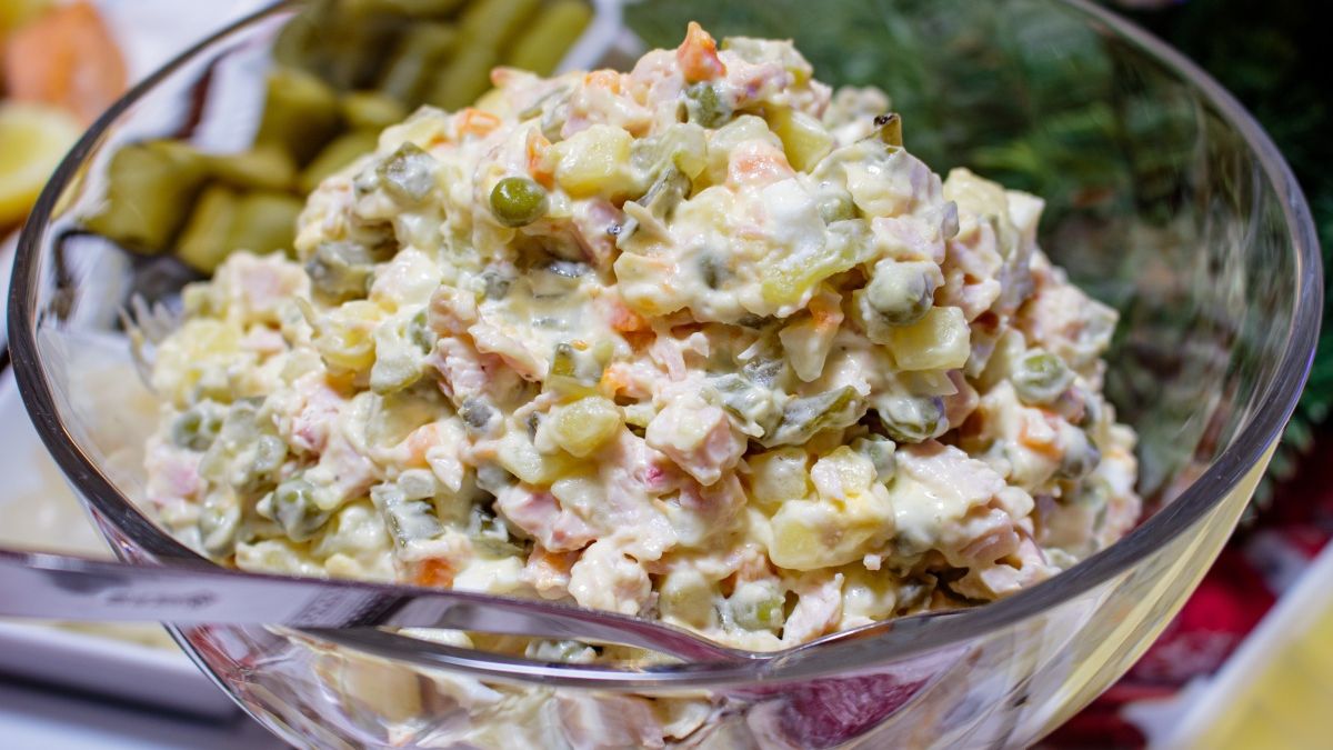 Odchudzona sałatka jarzynowa