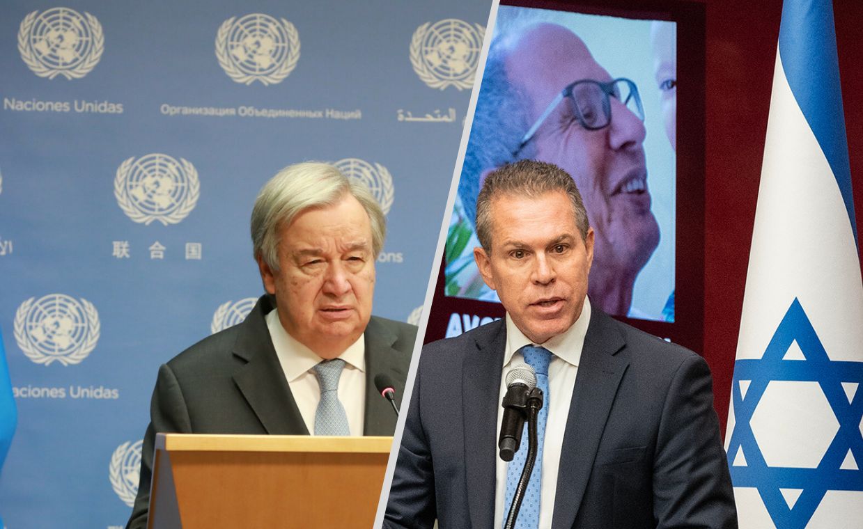 Antonio Guterres i Gilad Erdan