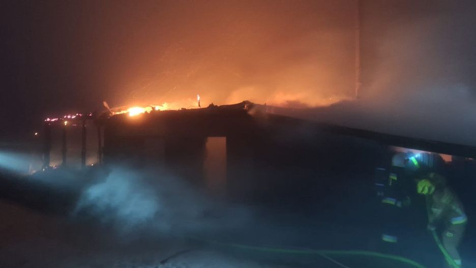 Pożar w rejonie Skrzycznego - fot. straż pożarna