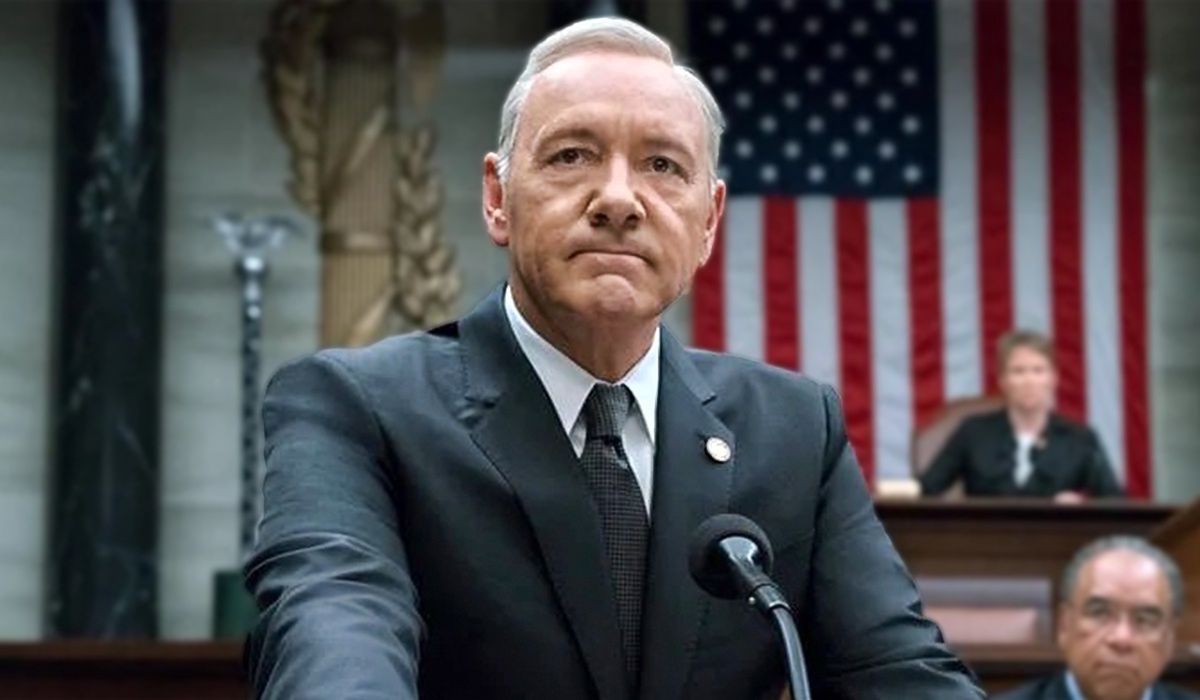 Kevin Spacey w serialu "House od Cards", z którego został wyrzucony