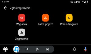 Yanosik w Android Auto