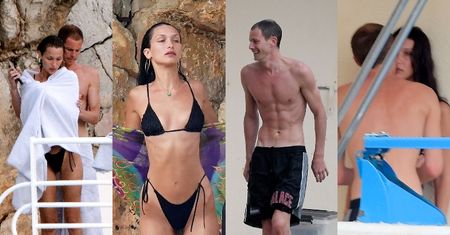 Ugodzona strzałą amora Bella Hadid pluska się w wodzie z nowym ukochanym (ZDJĘCIA)