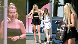 Marianna Schreiber z torebką Louis Vuitton (?) wybrała się na przedłużanie włosów