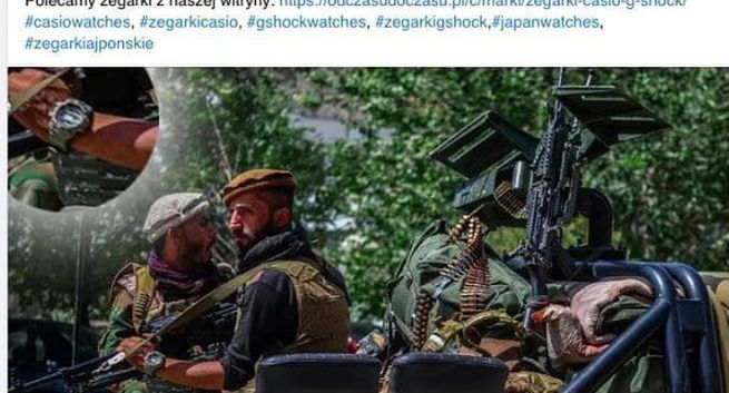 Zegarki Casio promowano zdjęciem z Afganistanu. G-Shock Polska: „Nie mamy z tą narracją nic wspólnego”