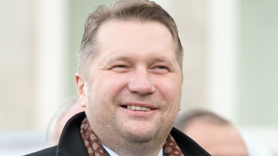 Minister Czarnek na Politechnice Gda?skiej26.11.2021 Gdansk Politechnika Gdanska Wmurowanie kamienia wegielnego pod Centrum Ekoinnowacji PG z udzalem ministra edukacji Przemyslawa Czarnka  Fot. Wojciech Strozyk/REPORTER
N/z: Przemyslaw CzarnekWojciech Strozyk/REPORTER