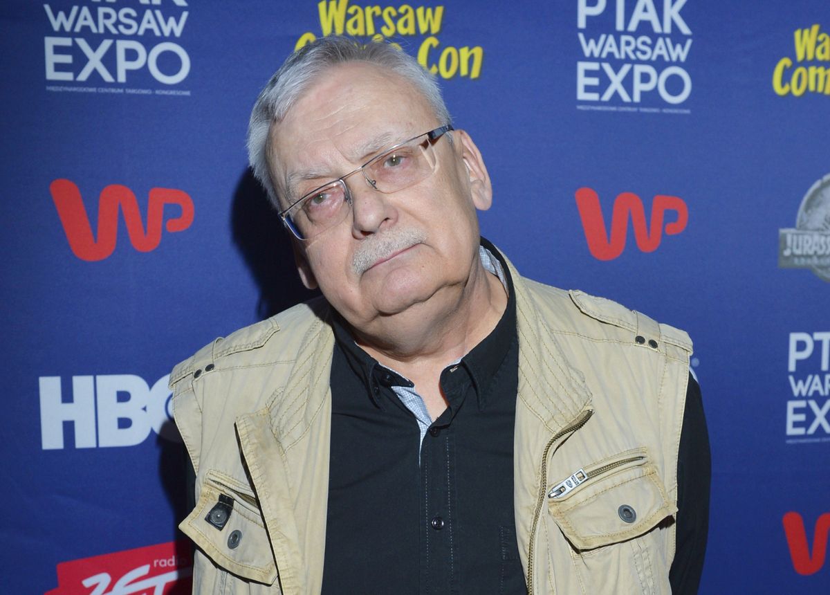 Andrzej Sapkowski na Warsaw Comic Con w 2018 r.