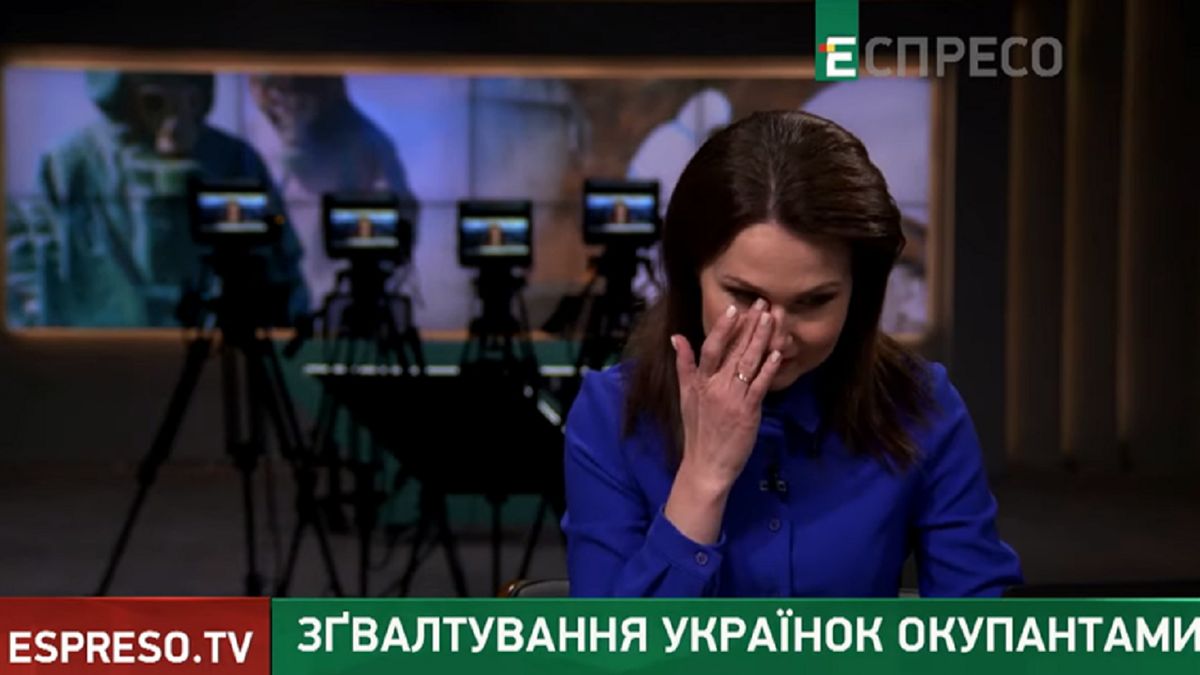 Prezenterka rozpłakała się na wizji.