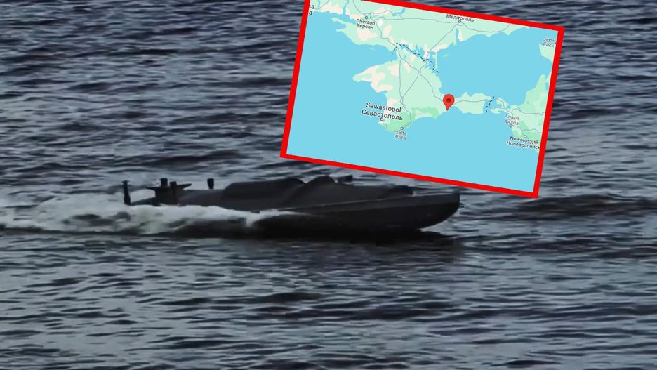 Do ataku na Teodozje Ukraińcy użyli dronów morskich 