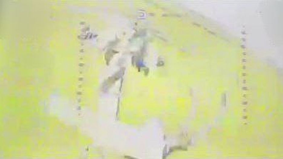 Rosyjski śmigłowiec Mi-28 trafiony przez ukraińskiego drona