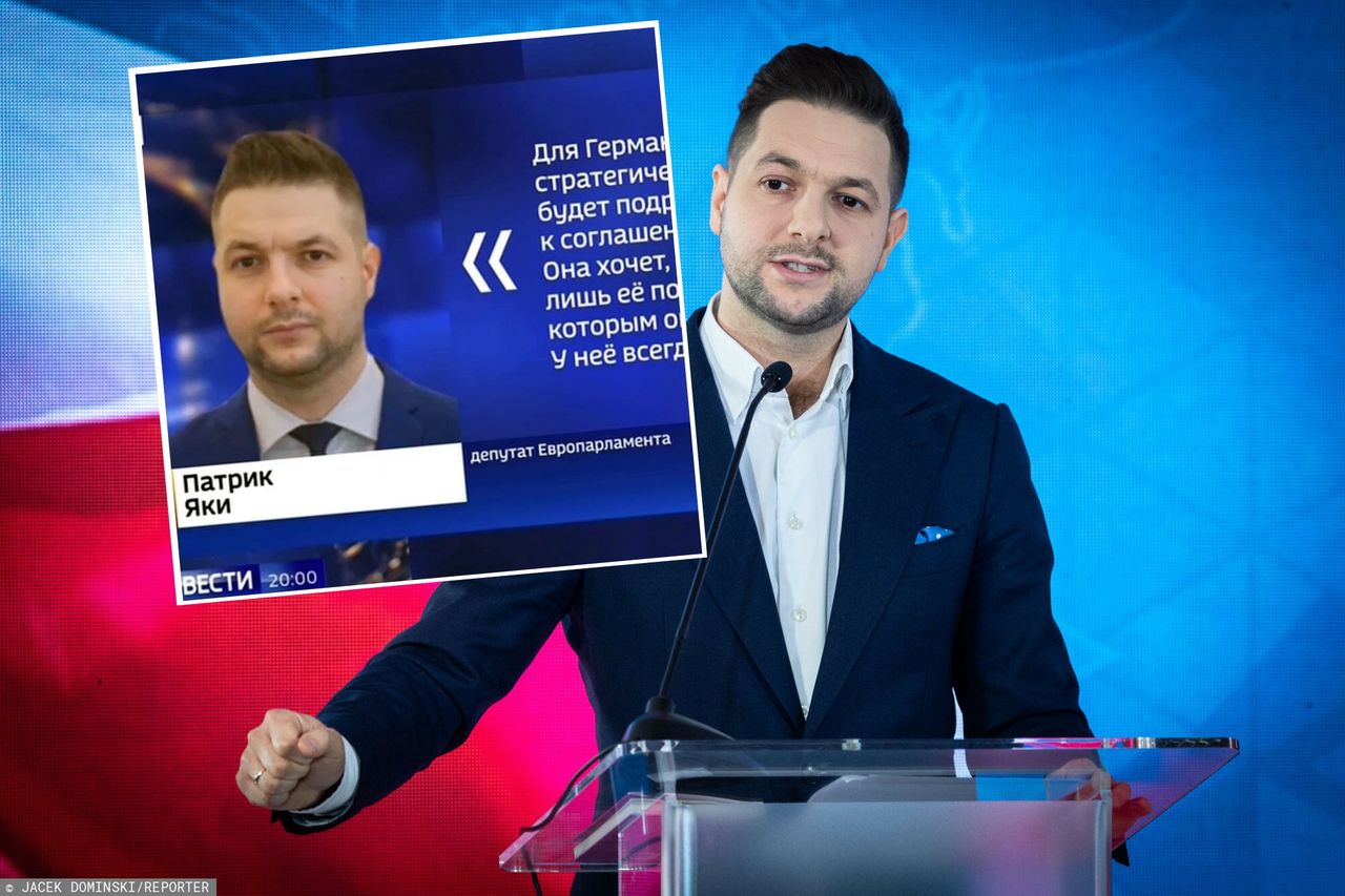 Słowa Patryka Jakiego pojawiły się w rosyjskiej reżimówce