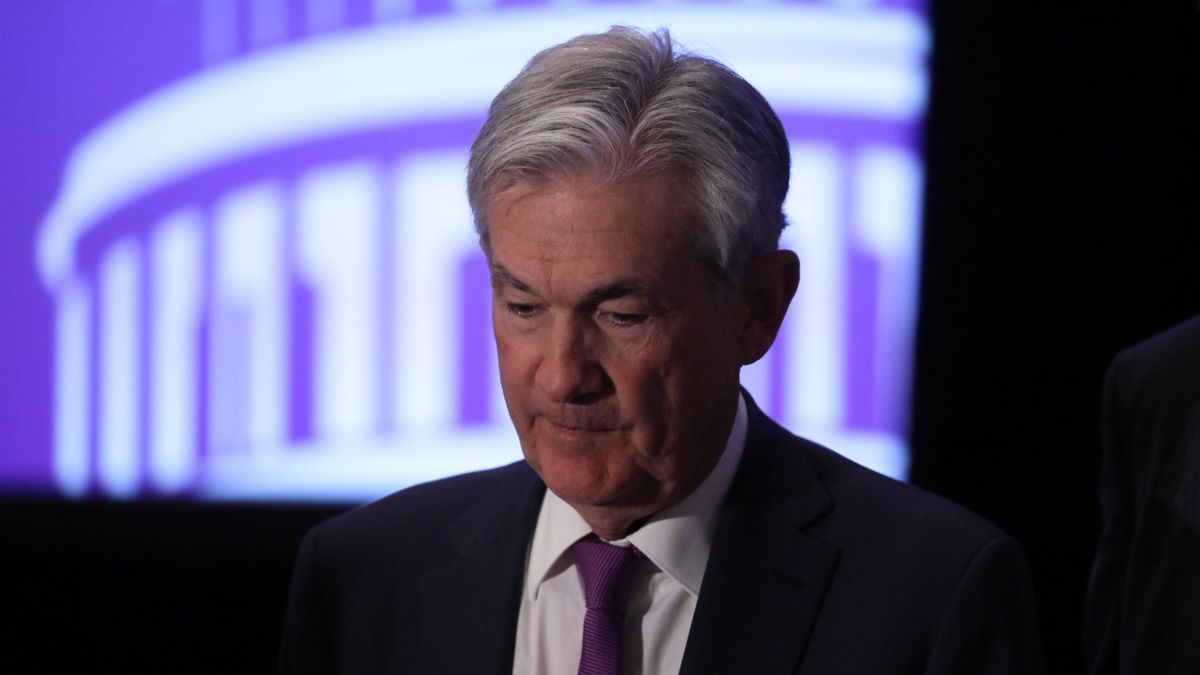 Szef Fed Jerome Powell. Bank centralny USA podniósł stopy procentowe o 75 pb, pierwszy raz od 1994 r. 