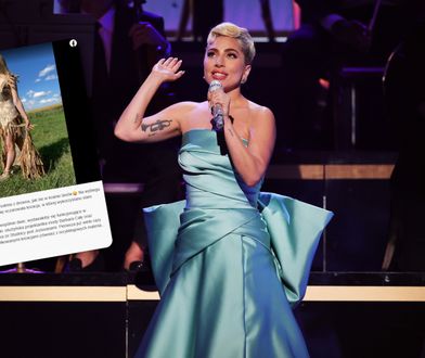 Lady Gaga otrzymała suknię z Polski. Jest w całości wykonana z drewna