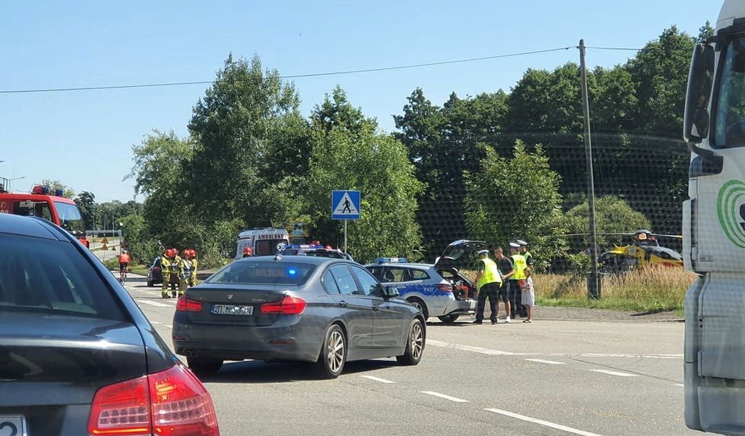 Mikołów.W zderzeniu dwóch samochodów na DK 81 poszkodowana została jedna osoba.