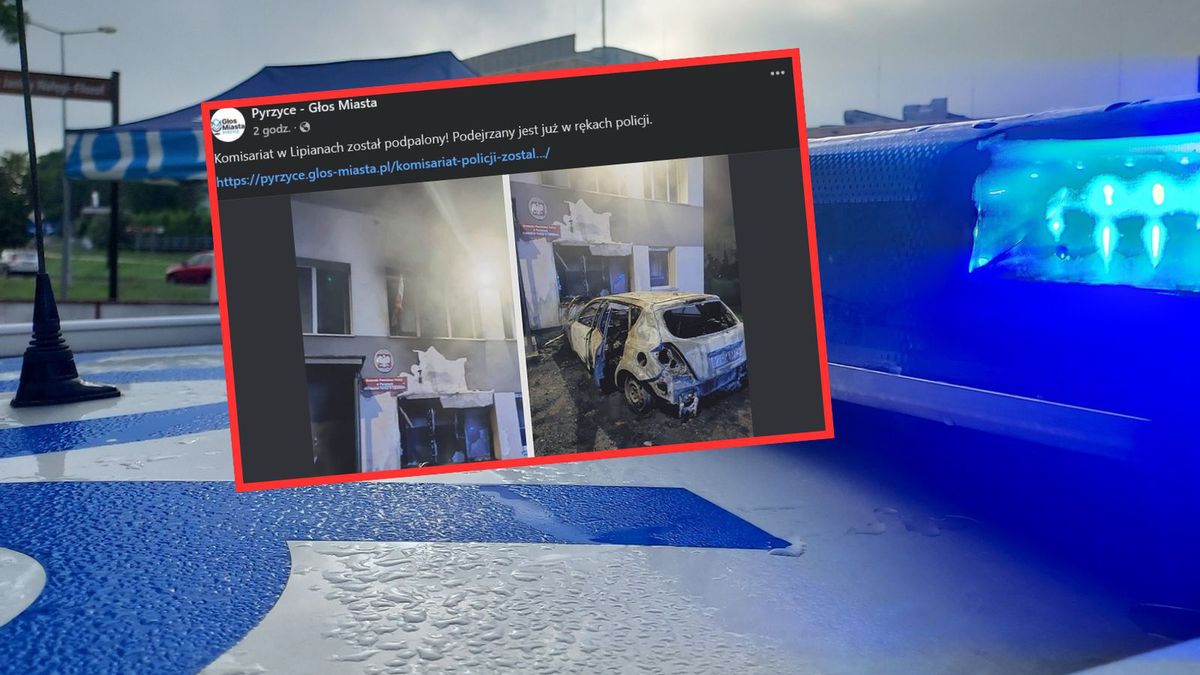 Podpalenie komisariaty w Lipianach