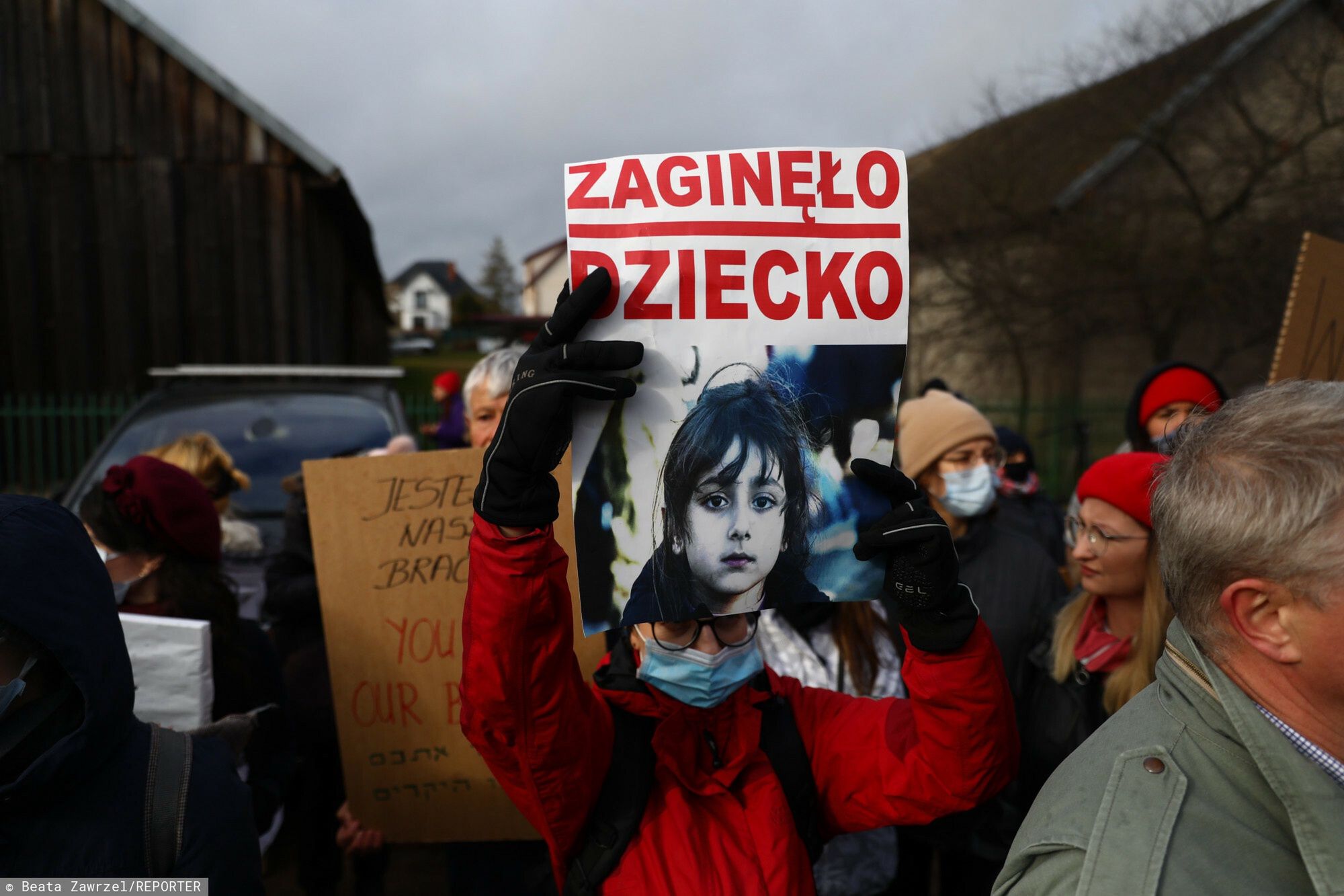 Jolanta Kwaśniewska i Anna Komorowska protestują na białoruskiej granicy