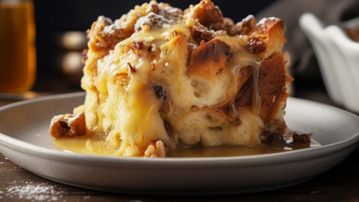 Pudding z czerstwych pączków