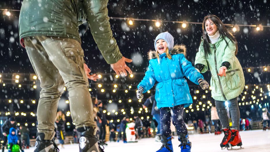 Skating rink. Happy family on the ice rink. Mom and dad teach daughter to skate.rink, family, friendship, mother, father, daughter, girl, child, training, sport, recreation, activity, leisure, young, entertainment, happy, winter, ice, arena, wintertime, season, beautiful, smiling, skating, active, having fun, cheerful, ice-skating, iceskating, ice-skate, outdoors, skater, gliding, cold, recreational, woman, kid, caucasian, skating rink, parents, fun, hobby, seasonal, mom, lifestyle, health, snow, slippery, action, skating rink, ice, skating, rink, family, friendship, mother, father, daughter, girl, child, training, sport, recreation, activity, leisure, young, entertainment, happy, winter, arena, wintertime, season, beautiful, smiling, active, having fun, cheerful, ice-skating, iceskating, ice-skate, outdoors, skater, gliding, cold, recreational, woman, kid, caucasian, parents, fun, hobby, seasonal, mom, lifestyle, health, snow, slippery, action