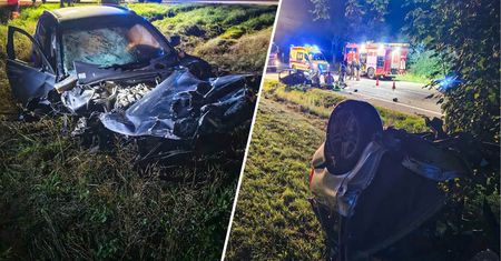 "Jedno auto zostało całkowicie rozerwane". Tragedia na DK91