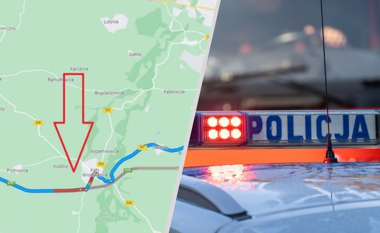 Wypadek na A4. Korek ma niemal 12 km