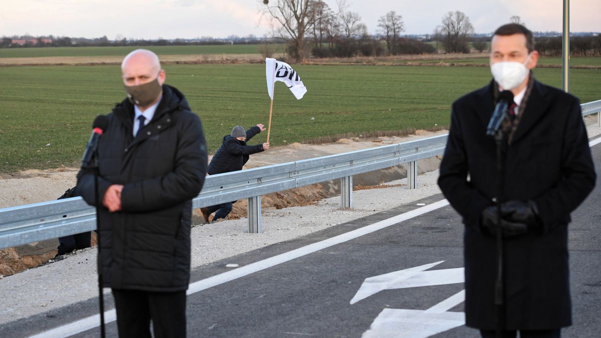 Demonstranci przerwali wizytę premiera we Wrześni