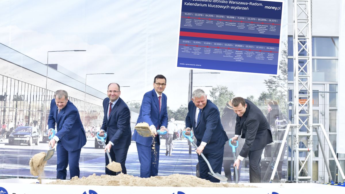 Pierwszą łopatę pod lotnisko w Radomiu wbito