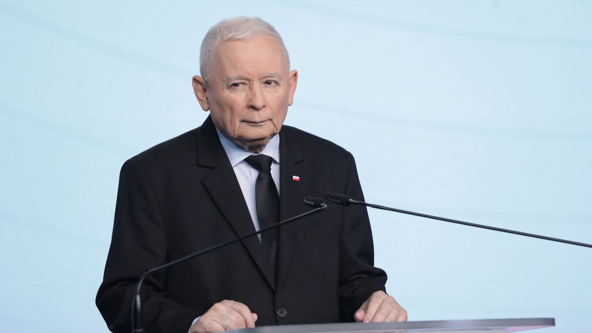 Warszawa, 21.01.2025. Prezes PiS Jarosław Kaczyński na konferencji prasowej w siedzibie Prawa i Sprawiedliwości przy ul. Nowogrodzkiej w Warszawie, 21 bm. (aldg) PAP/Tomasz Gzell