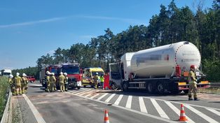 Tragiczny wypadek koło Bełchatowa. Nie żyje młody mężczyzna