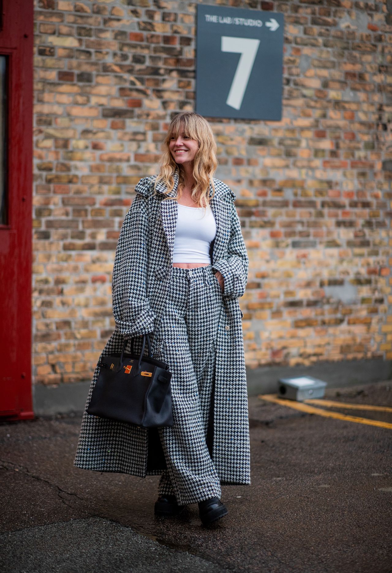 Women's houndstooth pants