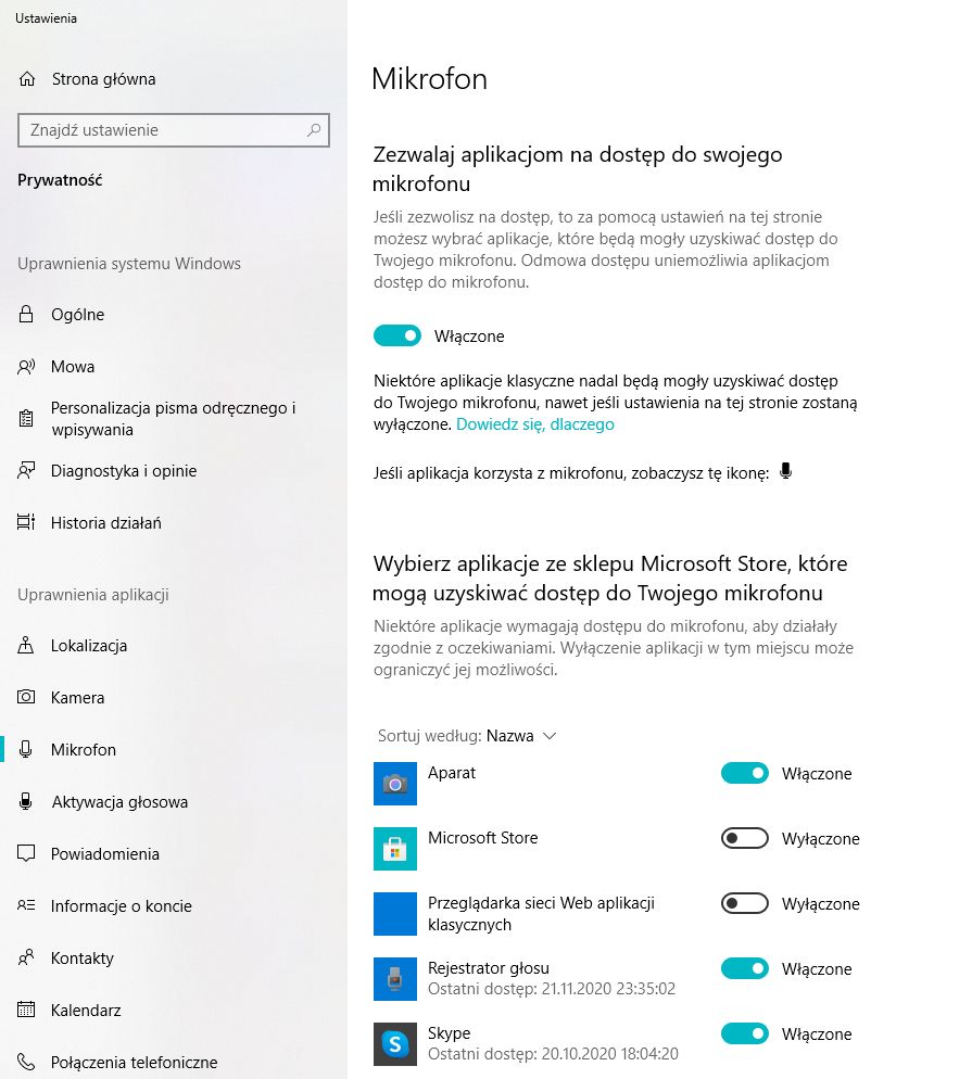 Mikrofon możemy włączyć między innymi tutaj (fot. Kamil Dudek)
