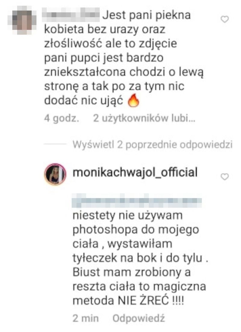 Monika Chwajoł przyznaje się do operacji biustu