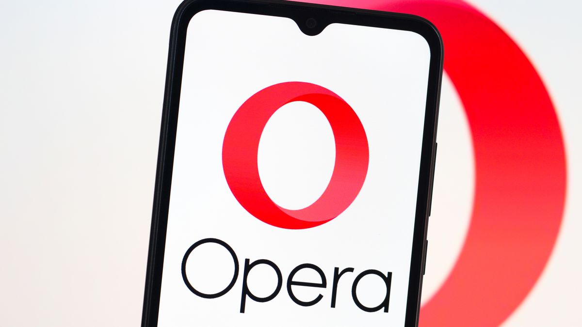 CANADA - 2025/02/03: In this photo illustration, the Opera Browser logo is seen displayed on a smartphone screen. (Photo Illustration by Thomas Fuller/SOPA Images/LightRocket via Getty Images)