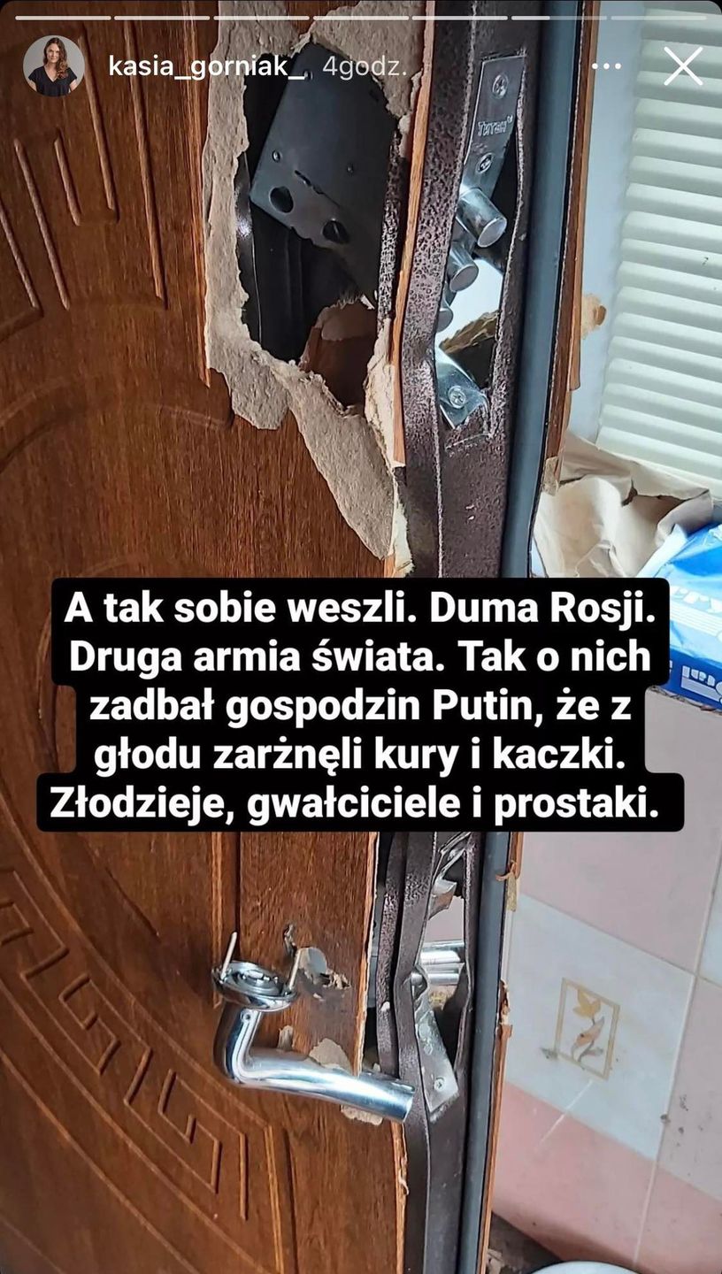 Rosyjscy żołnierze włamali się do ukraińskiego domu 