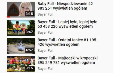 Bayer Full dopisuje sobie wyświetlania do teledysków