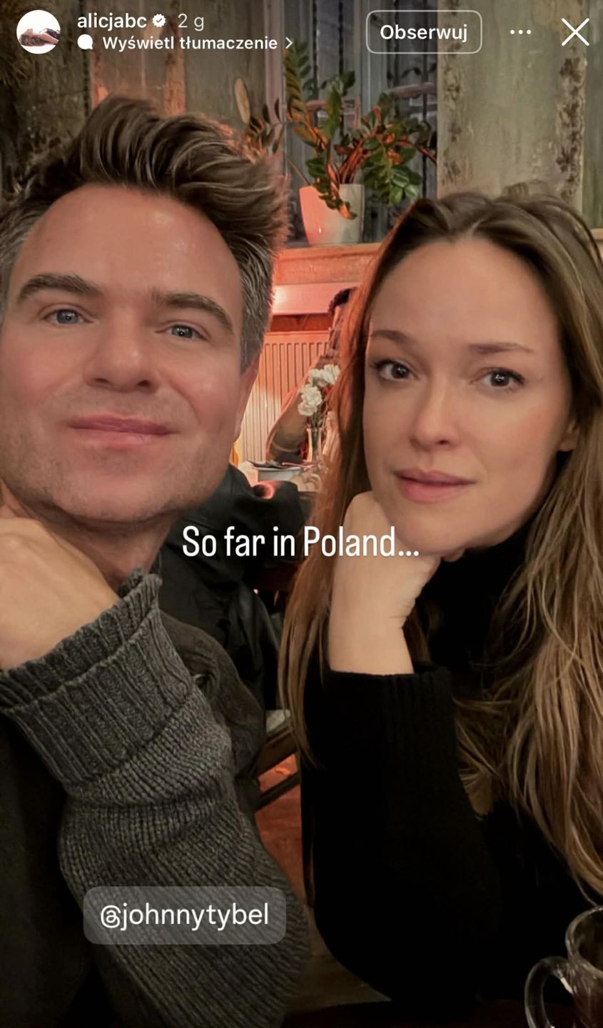 Alicja Bachleda-Curuś relacjonuje wizytę w Polsce