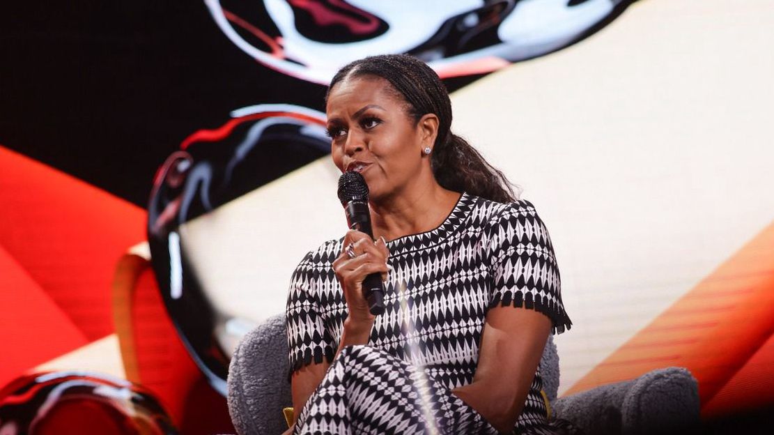 Michelle Obama podczas wystąpienia na konferencji Impact'24 w Poznaniu