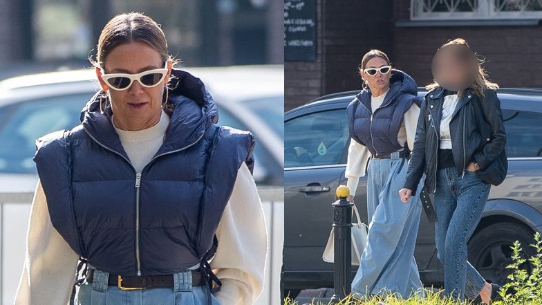 Kinga Rusin paraduje po Żoliborzu 