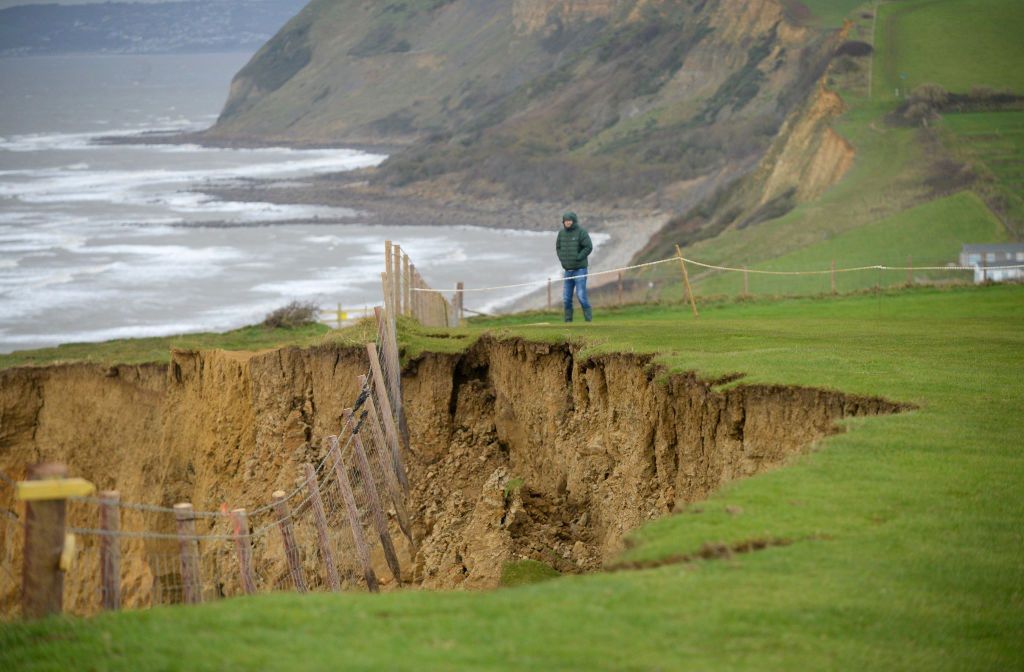 Osunięcie się klifu w Dorset
