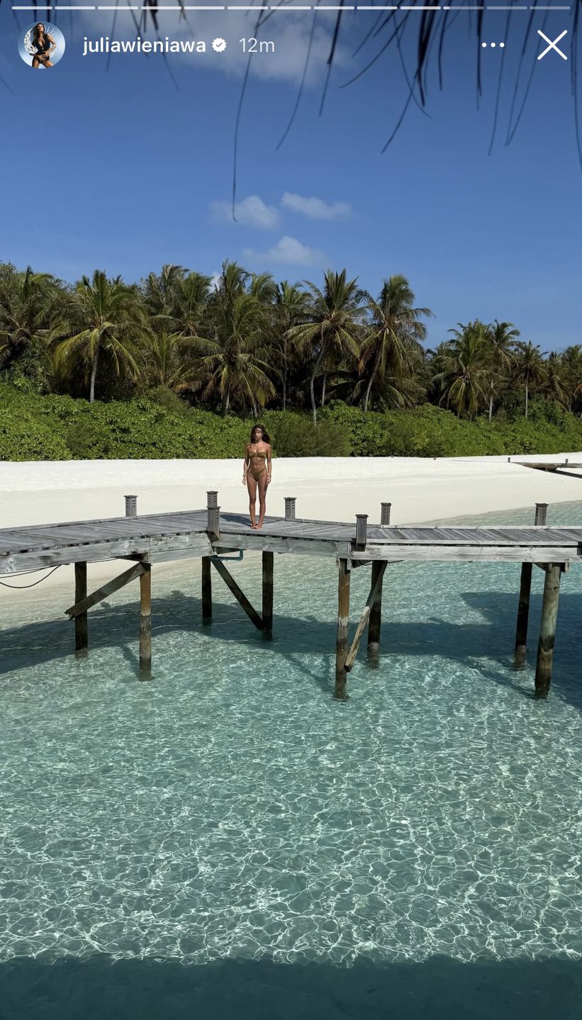Julia Wieniawa w bikini na Malediwach