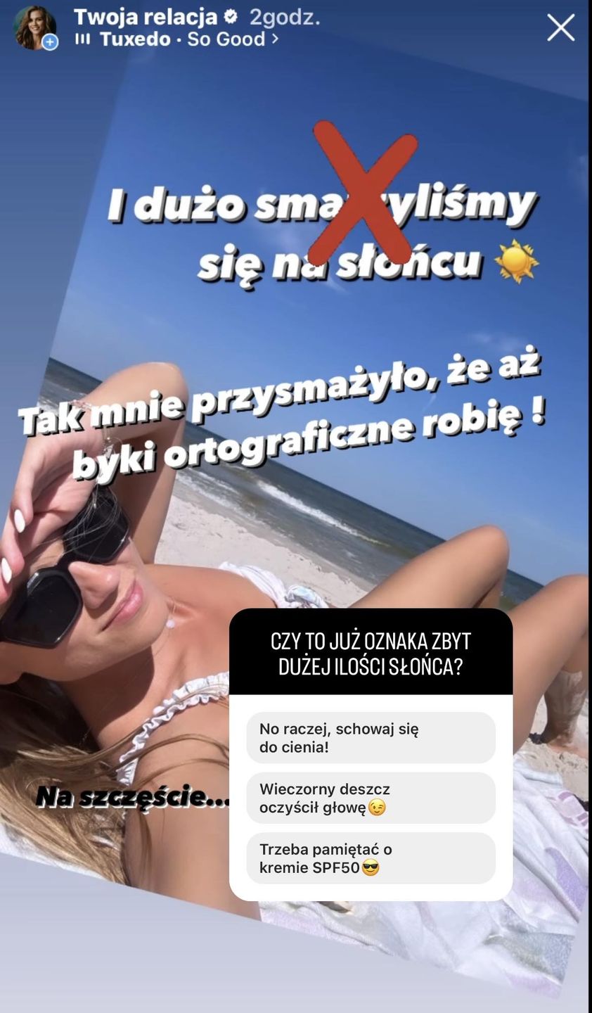 Agnieszka Kaczorowska wije się w kwiecistym bikini