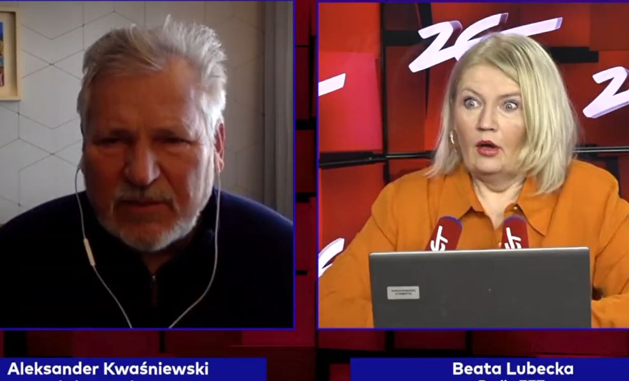 Kwaśniewski powiedział to na antenie. Lubecka zrobiła wielkie oczy