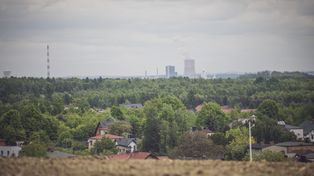 Śląskie pejzaże w wiosennych kolorach. Panorama z Klimontu w Lędzinach