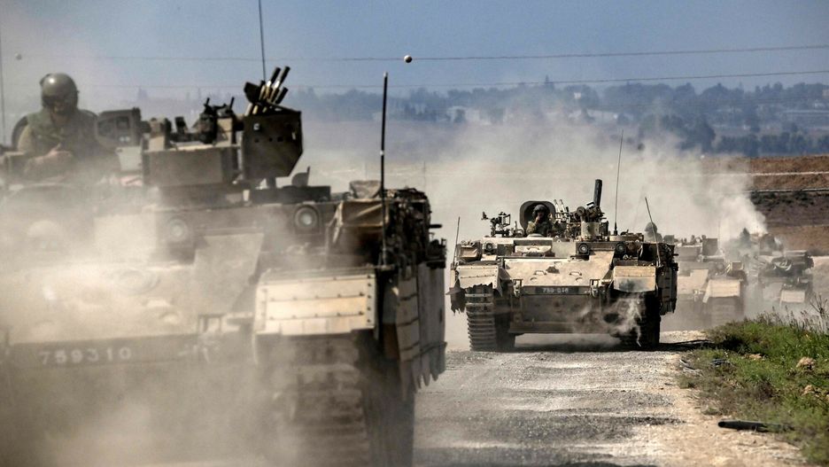 Temporary
A column of Israeli army military armoured vehicles moves near the Gaza border in southern Israel on October 14, 2023. Thousands of people, both Israeli and Palestinians have died since October 7, 2023, after Palestinian Hamas militants entered Israel in a surprise attack leading Israel to declare war on Hamas in the Gaza Strip enclave on October 8. (Photo by Aris MESSINIS / AFP)
ARIS MESSINIS