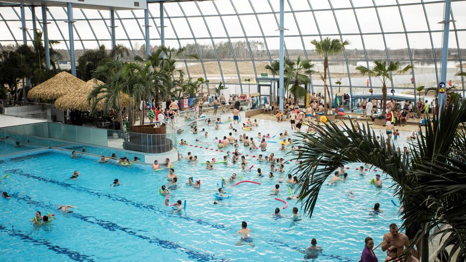 Mazowieckie. Pierwszy dzień funkcjonowania parku wodnego Suntago