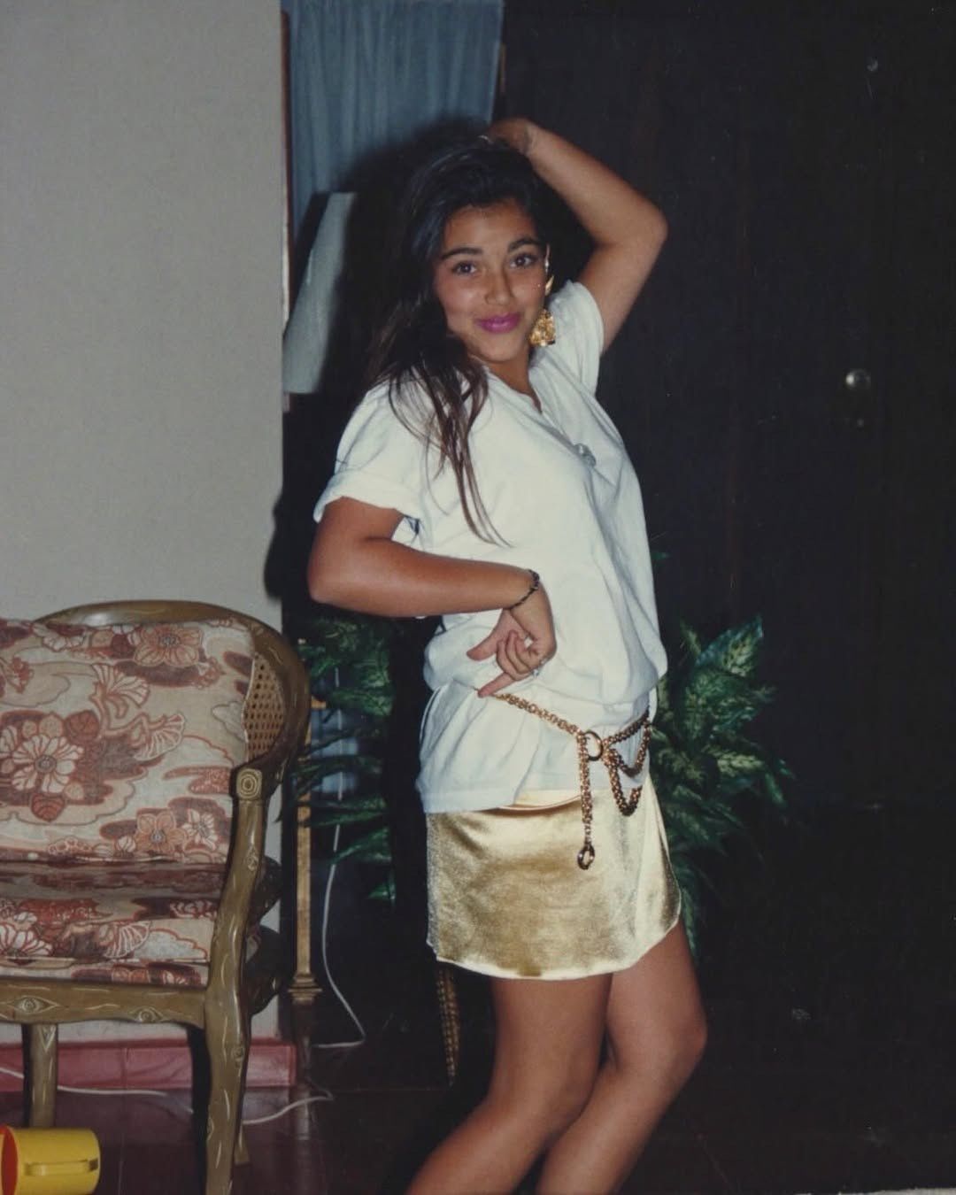 Kim Kardashian w 1991 r.