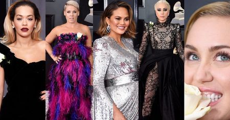Grammy 2018: Lady Gaga, Rita Ora, Miley Cyrus, Pink... (ZDJĘCIA)
