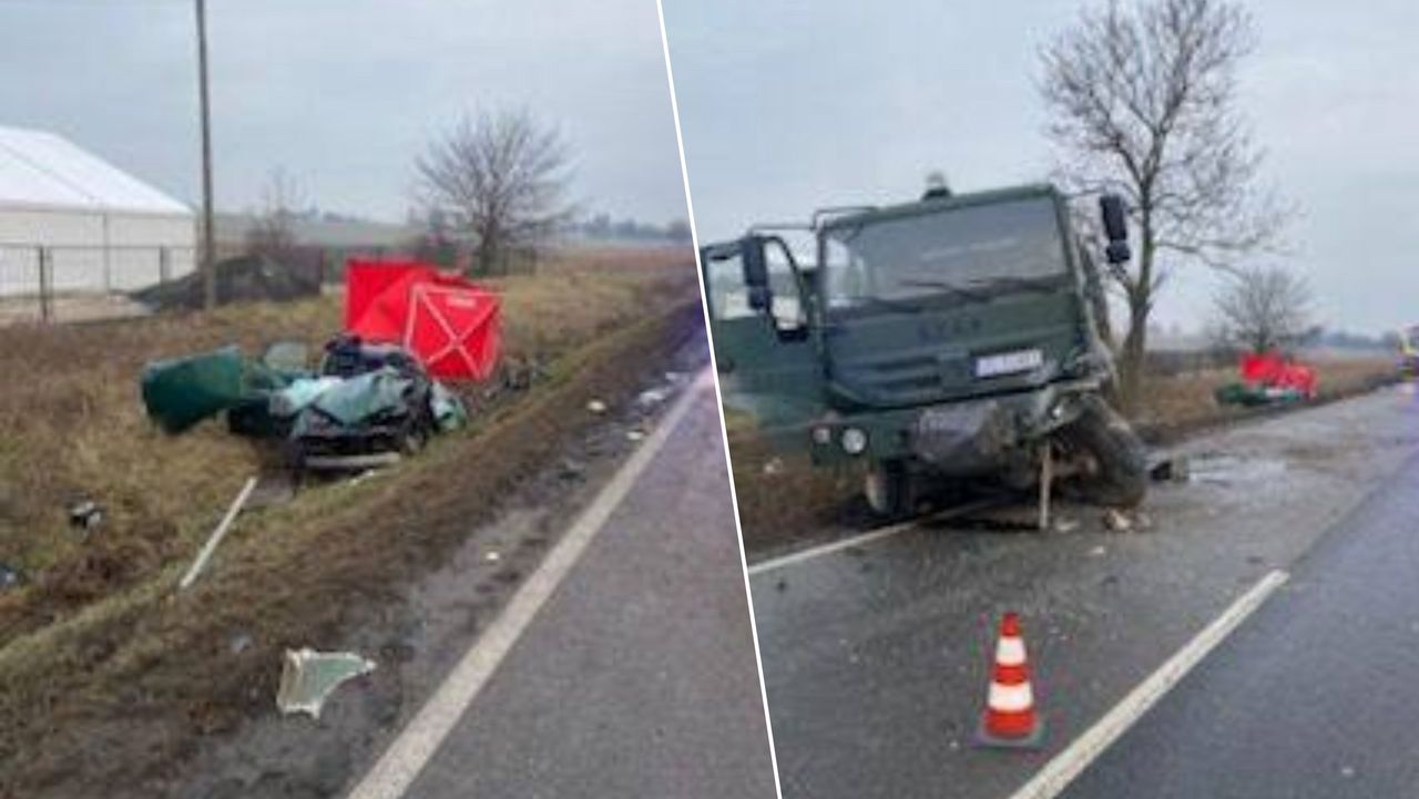 Nie żyje kierowca. W ciężarówce było siedmiu żołnierzy