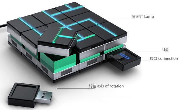 Puzzle USB Hub - gadżet rodem z filmu TRON 2