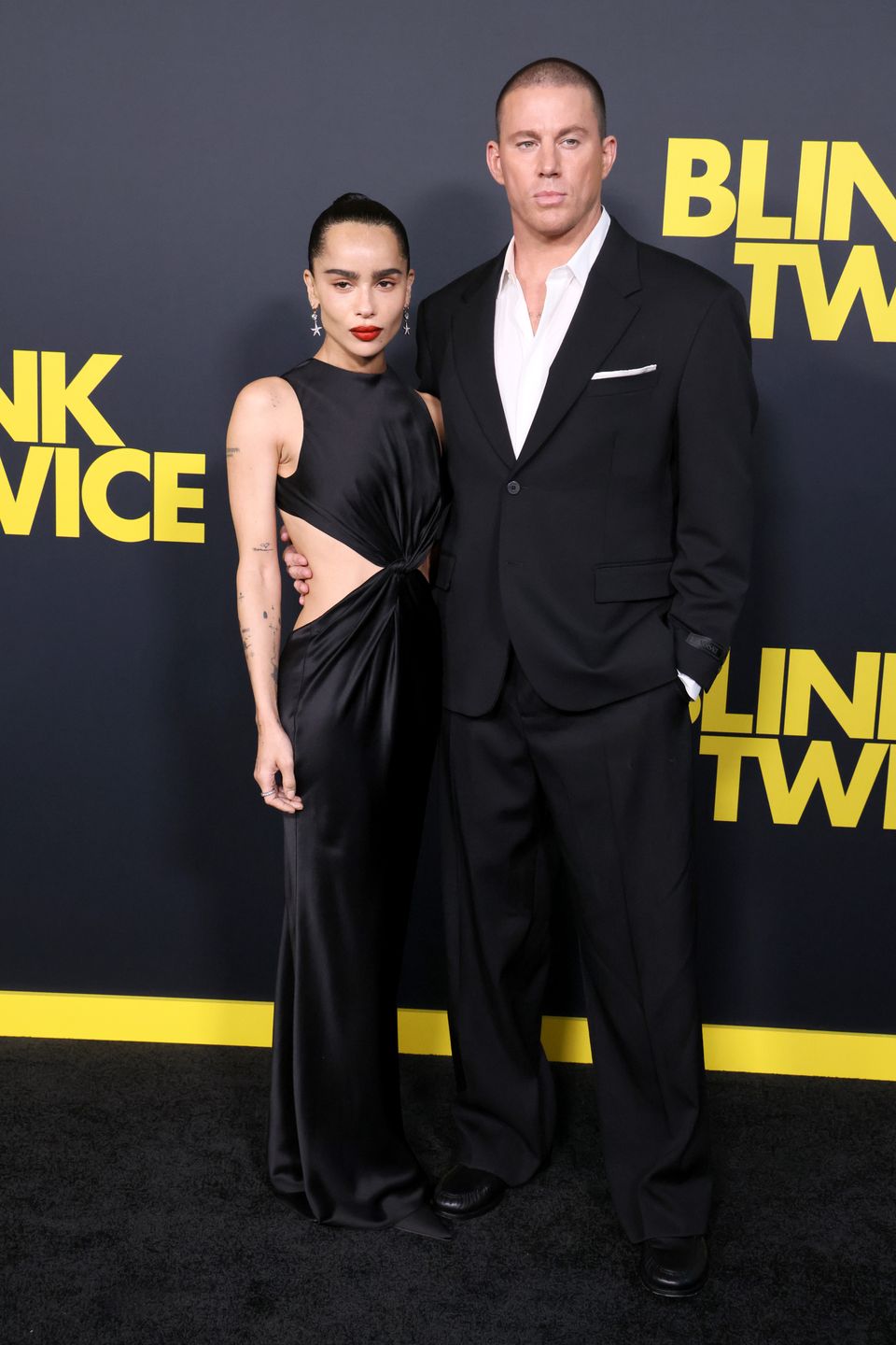 Gwiazdy pozują na premierze thrillera Zoe Kravitz