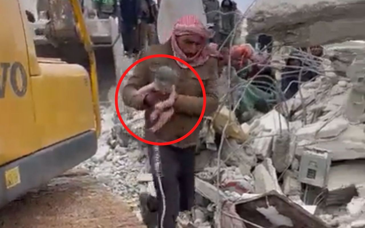 W syryjskim Aleppo spod gruzów wydobyto noworodka
