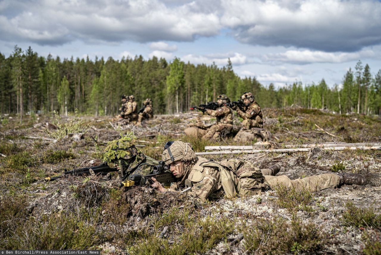 Potencjalny konflikt z Rosją. Tak przygotowują się żołnierze NATO w lasach Finlandii